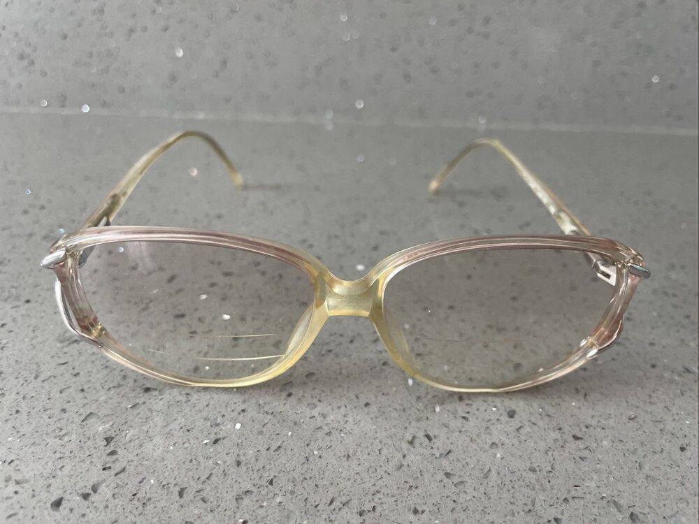 Marcolin Eyeglasses Frames ONLY Col 151 54-14-135 clear oversized vintage